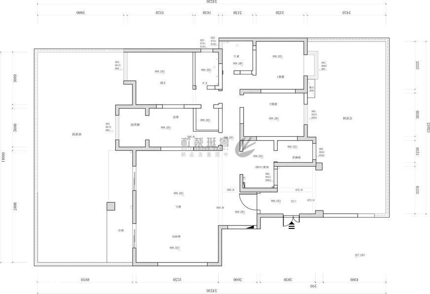 国色天香,托斯卡纳风格,原始户型图