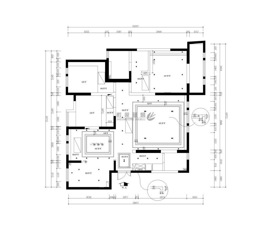 白桦林间,新中式风格,户型图