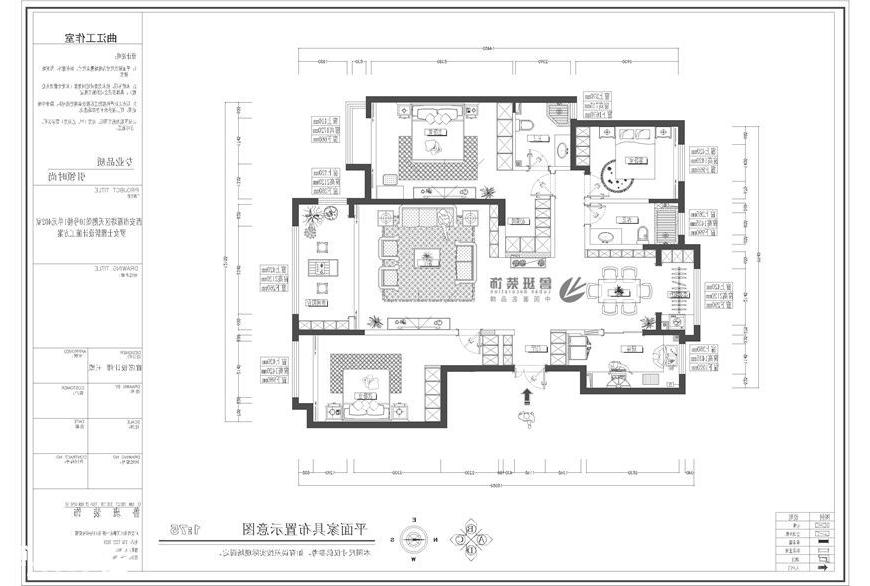 金水湾170平米美式简约风格新房装修-威尼斯真人官方装饰王盟主笔设计